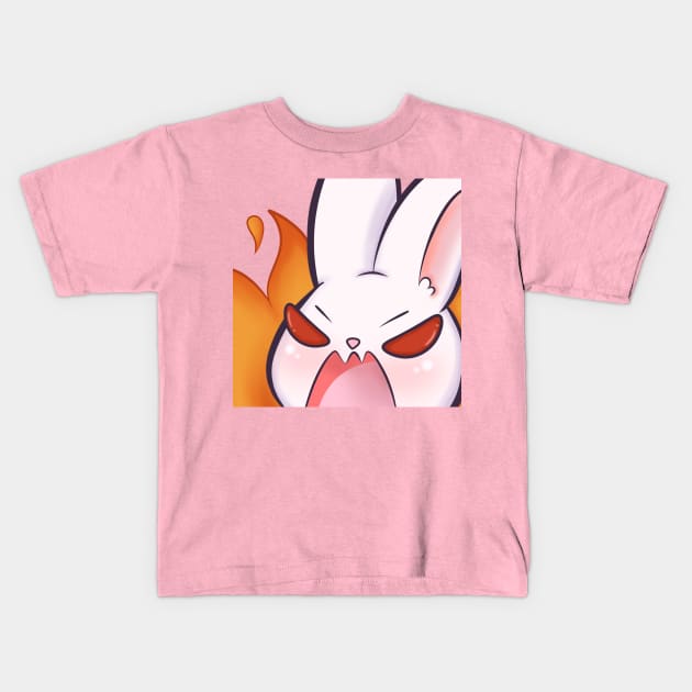 Cute Angry Rabbit Kids T-Shirt by Itssanadz 